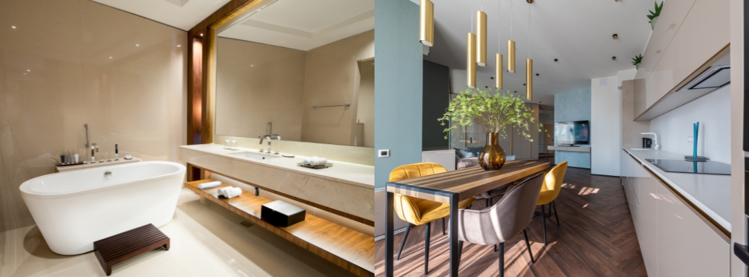 Silikatfarbe in Bad und Küche