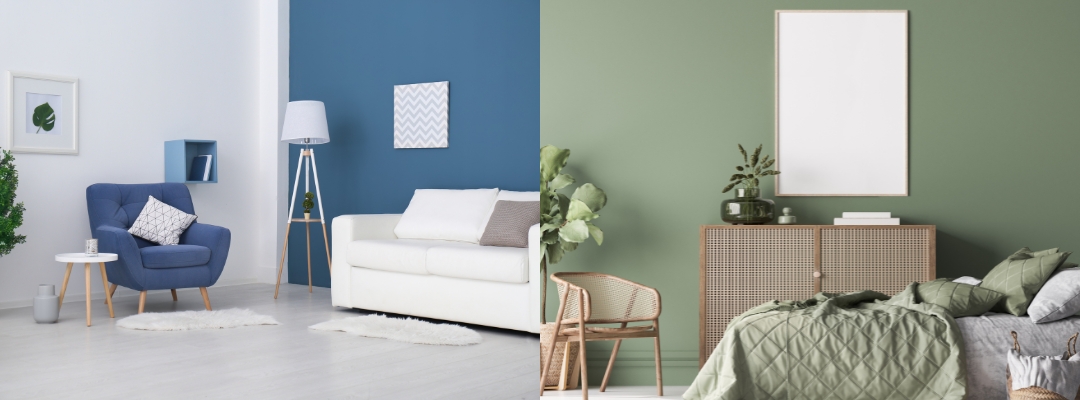 Disperionsfarben im Wohnraum