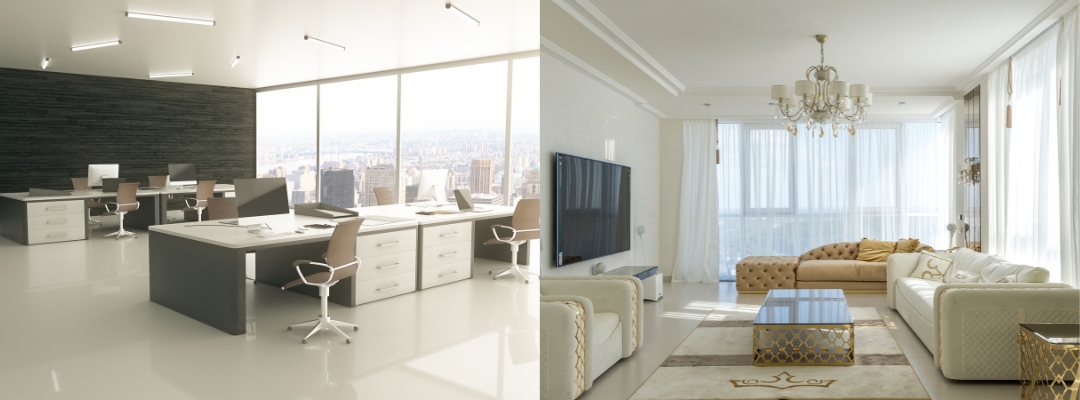 Silikonharzfarbe bei Streiflicht